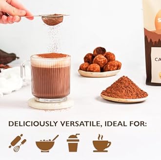 Sevenhills Wholefoods Organic Cacao/Cocoa Powder 1.8kg | Natural Source of Potassium & Manganese | Pure & Vegan for Hot Chocolate, Smoothies & Baking | Unsweetened & Non-Alkalised | GMO Free