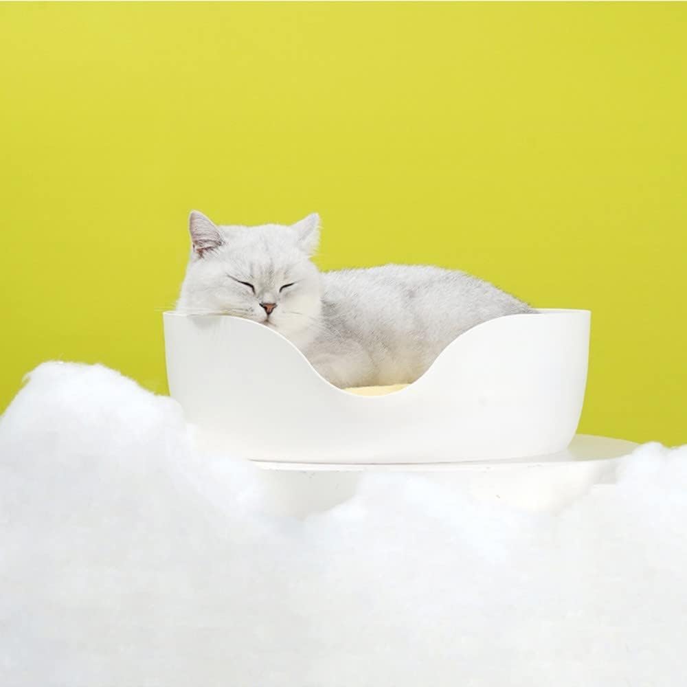 Petmigao Cat Scratcher Cardboard and Bed for Indoor Cats. Cat Bed Scratching Board & Scratching Pad, Cat Scratcher Lounge Bed with enclose Soft Cushion, 2 Colors Suitable Cats : Pet Supplies