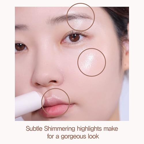 Image of Espoir Be Glow Shading Stick Highlighter #1 Sunshine│Creamy Solid Texture & Smooth Gliding on Face with Hyaluronic Peptide, Natural Contour Color for Daily Radiant Makeup, Subtle Shimmering