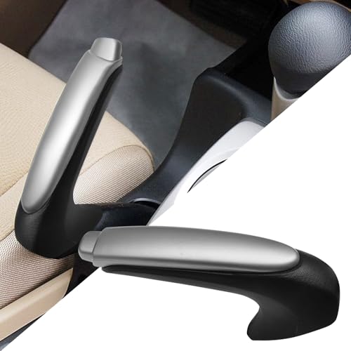 QianBao Emergency Parking Brake Handle 47115-SNA-A82 Emergency Brake Parking Handle Protector Cover Compatible with Honda Civic 2006-2011 Black Gray
