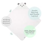HIPHOP-PANDA-Bamboo-Hooded-Baby-Towel-Soft-Bath-Towel-with-Bear-Ears-for-Babie-Toddler-Infant-Ultra-Absorbent-Natural-Baby-Stuff-Towel-for-Boy-and-Girl-Bear-30-x-30-Inch