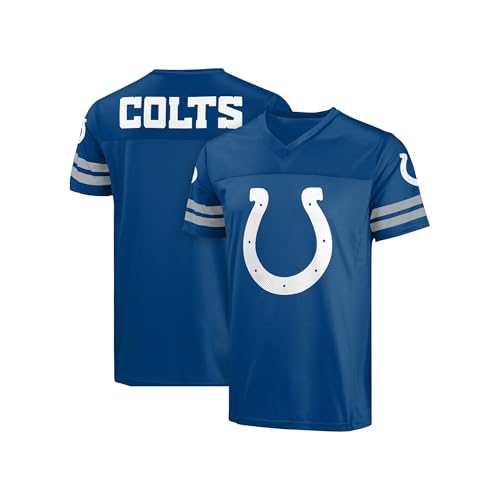 FOCO NFL Men's Officially Licensed Primary Logo Game Day Team Jersey (Large, Indianapolis Colts - Blue)