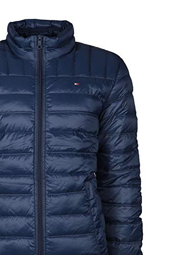 Image of Tommy Hilfiger Men's Lightweight Water Resistant Packable Down Puffer Jacket (Standard and Big & Tall), Deep Navy, X-Large