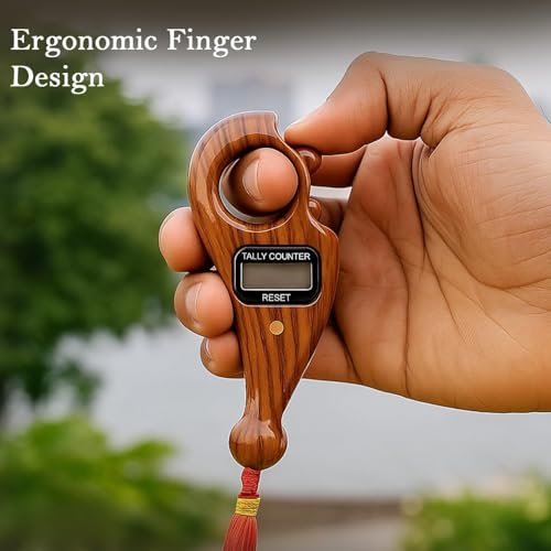 Image of Mantra Jaap Digital Tally 2+1 Pcs Counting with Compass Machine Finger Unique Design & Portable Hand Finger Counting Tasbih Misbaha Digital Cricket-Umpire-Multi-Color (JAAP-MALA-Combo)