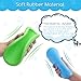 Nobleza Hundefrisbee, 2 Stück 20cm Hundefrisbee aus Natürlichem Kautschuk, Hundespielzeug Frisbee für Land und Wasser (Blau + Grün)