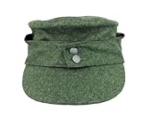 yanmengma Size XL Reproduction WWII German EM M43 Panzer Wool Field Cap Gray Green HAT