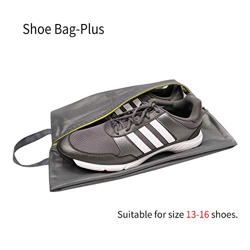 Image of pack all Shoe Bag for Travel, Water-Resistant Shoe Pouch for Gym, Odor-Resistant Soccer Cleats Bag for Sport, Plus-Grey, 1 Pack