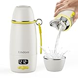 Portable Bottle Warmer for Travel, 212℉ Boil & 149℉ Pasteurization, 17.5oz Milk Warmer for Baby with Temp Control, 16000mAh Bottle Warmer On The Go, Portable Milk and Water Warmer
