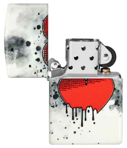 Image of Zippo Love Drip Design 540 Color Glow in The Dark Pocket Lighter
