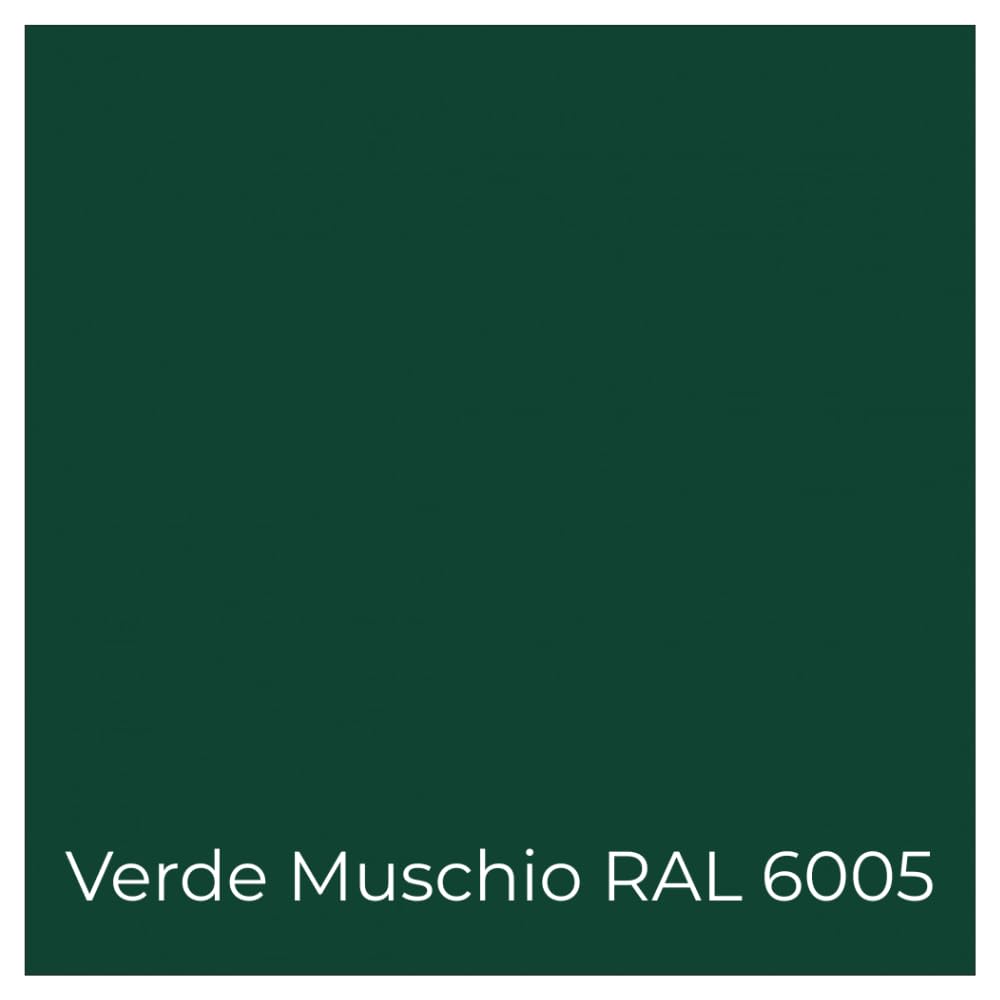 FORTUNATO Kit 3 Pezzi FerroPlus Gel, 3 x 0,75 l, Smalto Sintetico Gel, Antiruggine, Verde Muschio RAL 6005, Finitura Lucida, Per Ferro e Metallo