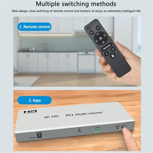 Multivisor 4K elimina pantallas con su conmutador continuo de 8 entradas 6