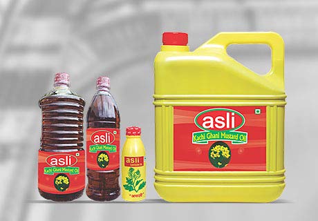 Image of Asli Kachi Ghani Mustard Oil- 1 LTR