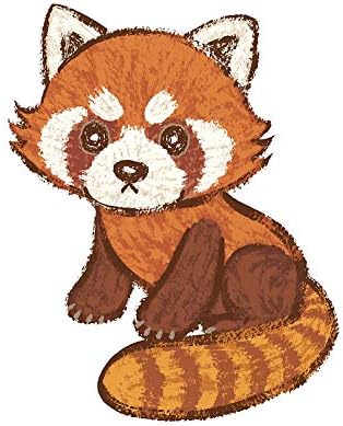 Calcomanía de vinilo para parachoques de coche, diseño de panda rojo, 5 x 4 pulgadas