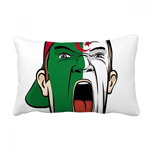 Coussin de canapé Algérie Maquillage visage multicolore grand format 40x60 cm - 2