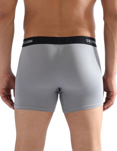 Image of U.S. Polo ASSN. Mens ET007 Anti Microbial Essential Long Underwear Trunk with Pouch Opening -Pack of 1