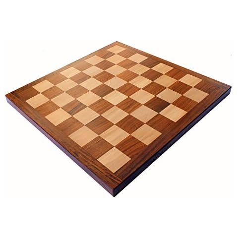 StonKraft Wooden Chess Board Without Pieces for Professional Chess Players - Appropriate Wooden & Brass Chess Pieces Chessmen Available Separately by Brand (16x16 Acacia) Cover