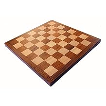 StonKraft Wooden Chess Board Without Pieces for Professional Chess Players - Appropriate Wooden & Brass Chess Pieces Chessmen Available Separately by Brand 16x16 Acacia
