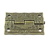 Fornito con viti Cardini per antico 36 x 23 mm, casa delle bambole, in legno, gioielli, fantasia dai C008