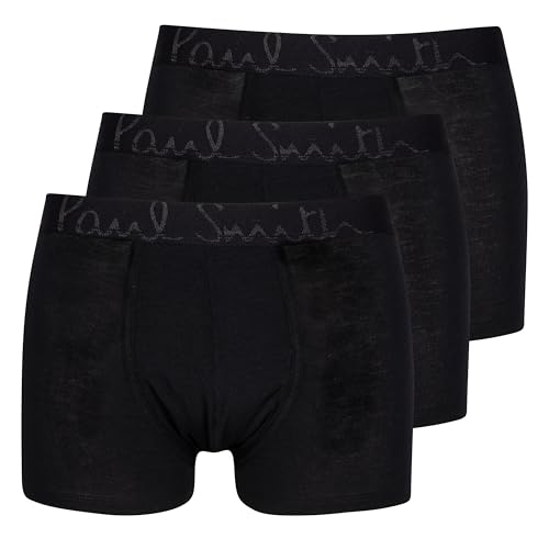 Image of Paul Smith Ps Men's Modal 3-Pack Boxer Briefs, Black, L