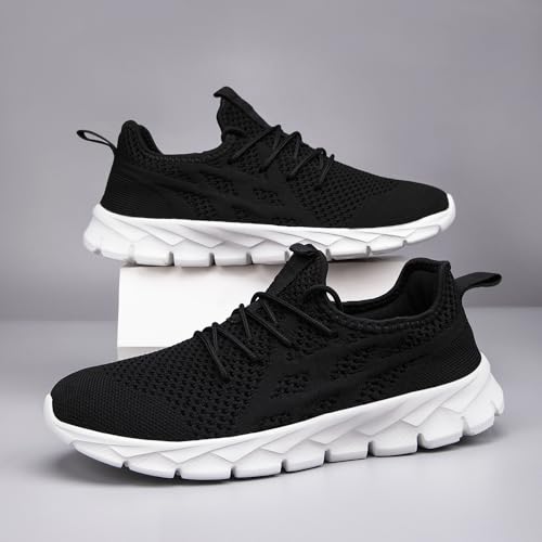 Image of Running Shoes for Men Gym Tennis Athletic Walking Shoes Non Slip Lightweight Breathable Sports Mesh Fashion Work Sneakers Casual Workout Trianer