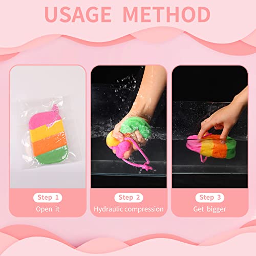 3-Pcs-Exfoliating-Bath-Sponges-for-Shower-Bath-Sponge-Loofah-for-Body-Wash-Bathroom-Vivid-Colors-Soft-Bathing-Accessories