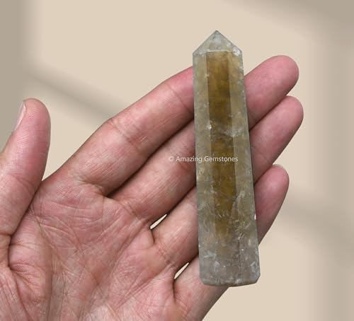 Image of Amazing Gemstone Smoky Quartz Crystal Towers - Natural Healing Crystal Point Obelisk for Reiki Healing and Crystal Grid (3 inch to 4 inch INCH)