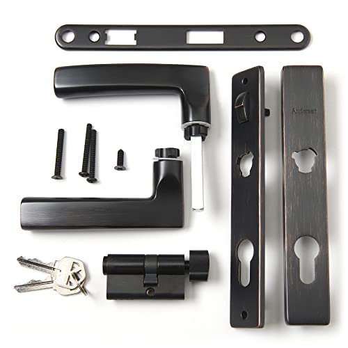 Andersen Storm Door Hardware Set - Modern Style - 1 1/2" Thick Aluminum Storm Doors Using 45 Minute Easy Install Or Rapid Install 1 Systems (Venetian Bronze) #TOP30