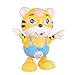 PW TOOLS Interaktives Tanzendes Tigerspielzeug | Sicheres musikalisches Lernspielzeug für die Frühförderung | mit Ton und Licht Jungen Mädchen Kleinkinder Babys Kinder