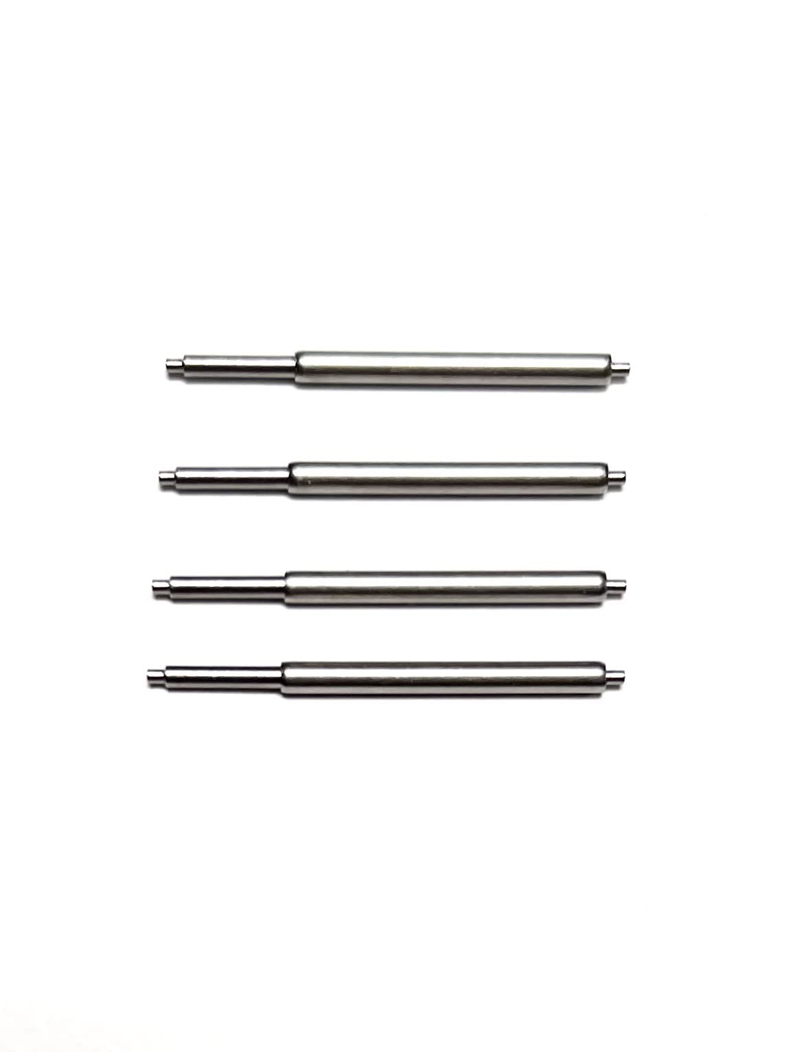 4 Pieces 26-32mm Stainless Steel Adjustable Compression Spring Bar Watch Band Pins for Attaching Watch to Band