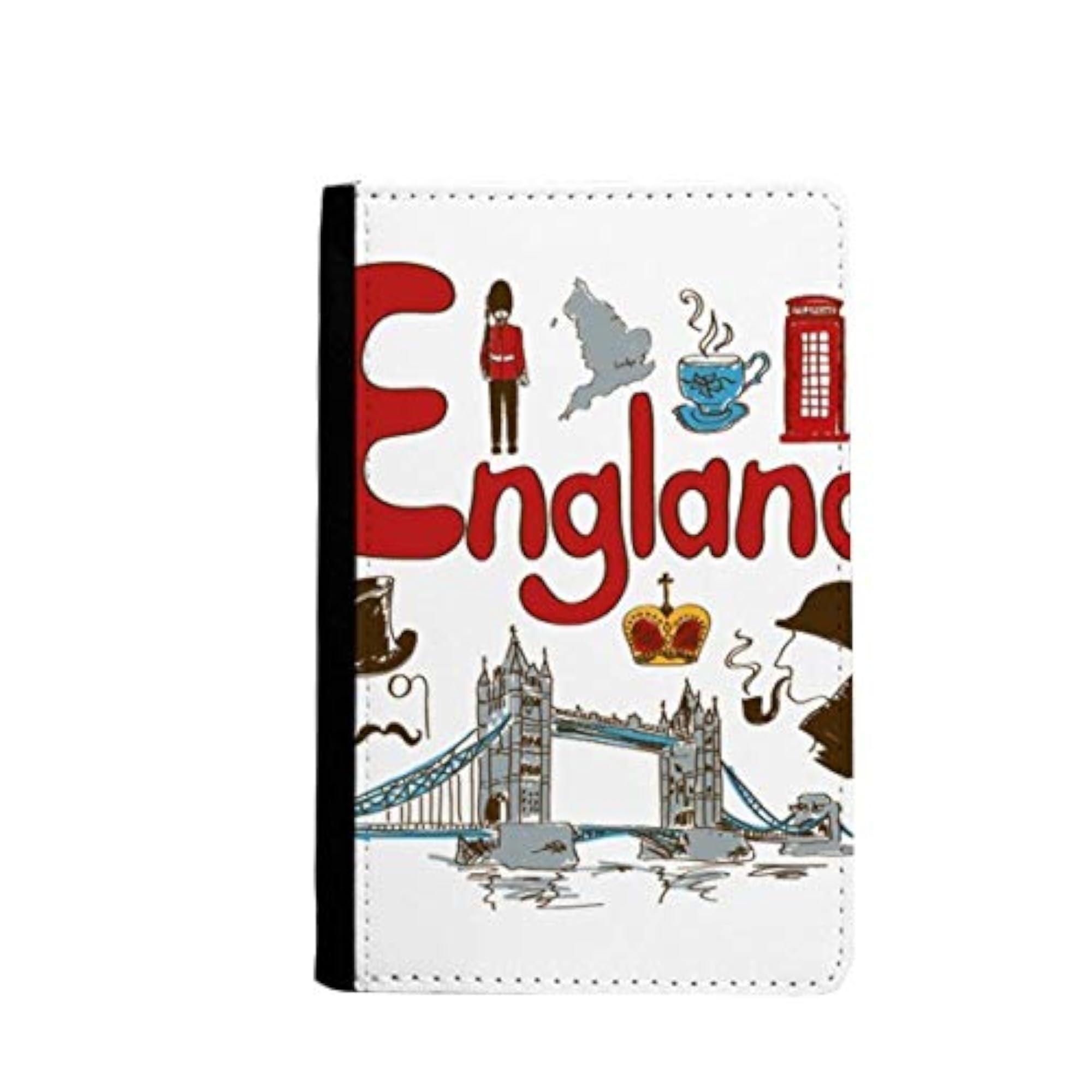 England National Symbol Landmark Pattern Passport Holder