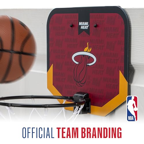 Franklin Sports NBA Miami Heat Mini Over the Door Basketball Hoop - image 7