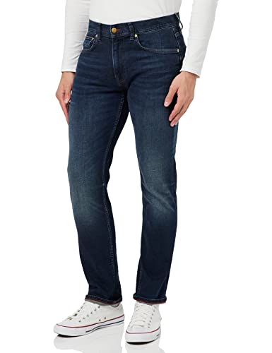 Tommy Hilfiger Herren Jeans Straight Denton 2Yrs Worn Stretch, Blau (Two...