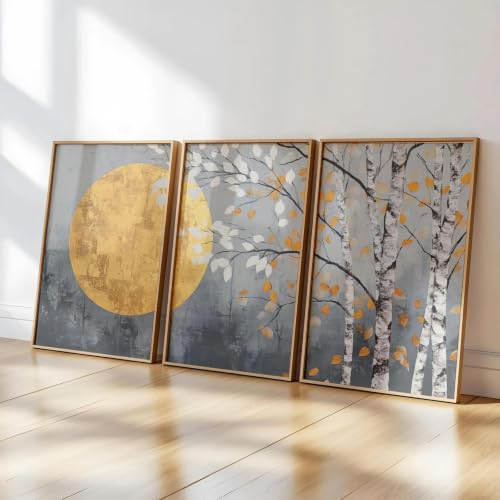 Tableau triptyque nature pour décorer le salon et le hall d'entrée