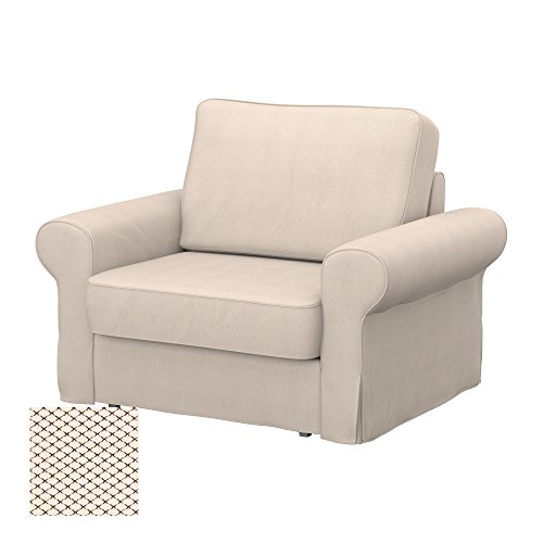 Soferia - IKEA BACKABRO Funda para sillón, Nordic Creme