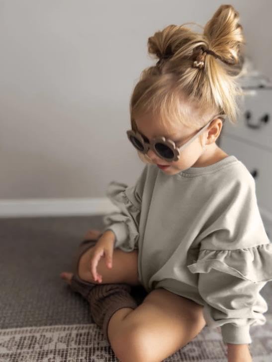 YOKJZJD Newborn Infant Baby Girl Outfits Ruffle Bubble Romper Sweatshirt Long Sleeve Bodysuit T-Shirt Fall Clothes - Image 3