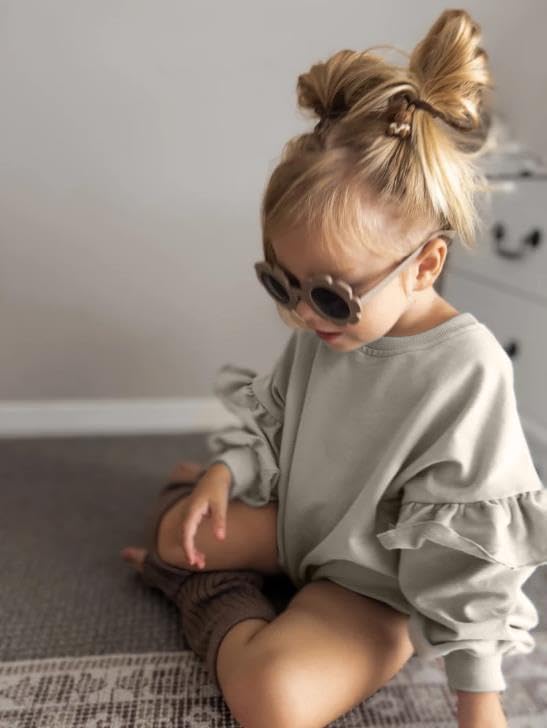 YOKJZJD Newborn Infant Baby Girl Outfits Ruffle Bubble Romper Sweatshirt Long Sleeve Bodysuit T-Shirt Fall Clothes3