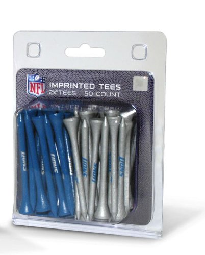 Team Golf NFL Detroit Lions Pack Of 50 Golf Tees 2-3/4