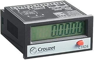 Crouzet 87622162 CTR24 Hour Meter, 2233, NPN Input, LCD w/o backlight, 24x48mm