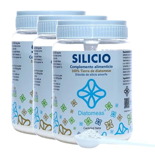 Tierra de Diatomeas Consumo Humano Packs de 550g, 800g y 1200g | Grado Alimenticio, Apto +12 Años | Marca Diatomeas | Complemento alimenticio | Silicio orgánico | (1200 Gramos)