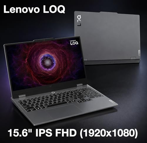 Image of Lenovo LOQ Gaming Laptop 15.6 inch 144Hz IPS FHD Display (AMD Ryzen 5, 7235HS, GeForce RTX 4050 6GB, 16GB DDR5, 1TB PCIe SSD, Backlit KB, WiFi 6+BT 5.3, HD Audio, CoPilot, HDMI, Win 11 Pro)