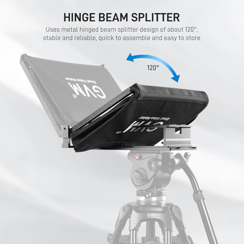 Kit téléprompteur GVM avec télécommande et application pour reflex et tablette