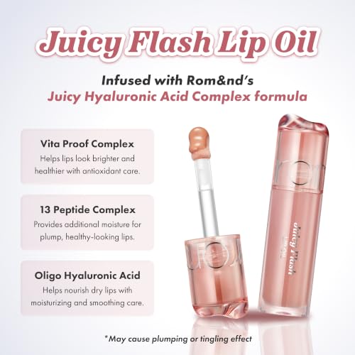 Image of rom&nd JUICY FLASH LIP OIL 01 POMELO LIGHT