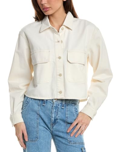Chemise courte oversize tendance mode femme avec col boutonné classique