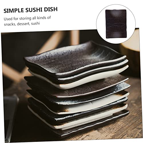 Alipis 2pcs Platos Rectangulares de Sushi Estilo Japonés miniatura 7