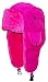 Best Winter Hats Lightweight Neon Russian/Trooper Faux Fur Hat(One Size)-Pink