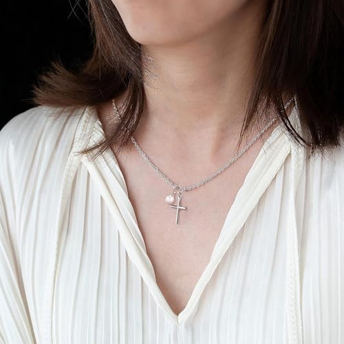 Sereney 11 Year Old Girl Birthday Gifts, Pearl Cross Necklace as Gifts for 11 Year Old Girl, Adjustable Necklaces 11th Birthday Decorations for Girls 11Yr Olds Gift for Daughter Niece Granddaughter4