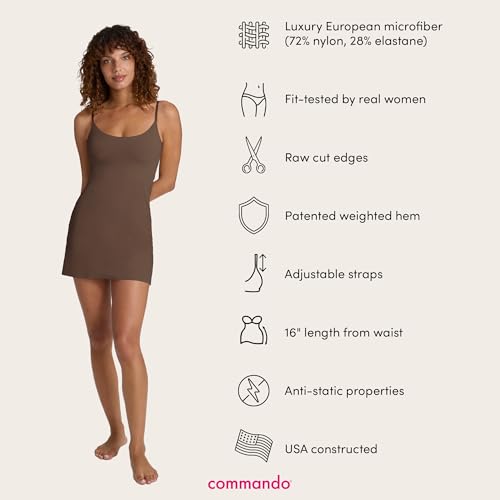Image of commando - Classic Mini Cami Slip | Short Full Slip Perfect for Sheer Dresses | Anti Static | Smooth, Barely-There Feel