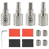 BOJACK Amp Input Reducer 0 Gauge to 4 Gauge Wire Car Stereo Power/Ground GA adapters with Hex Screw Clamp Includes Extra Screws, Heat Shrink Tubes and Hex Tool for Car Audio Systems (Pack of 4)