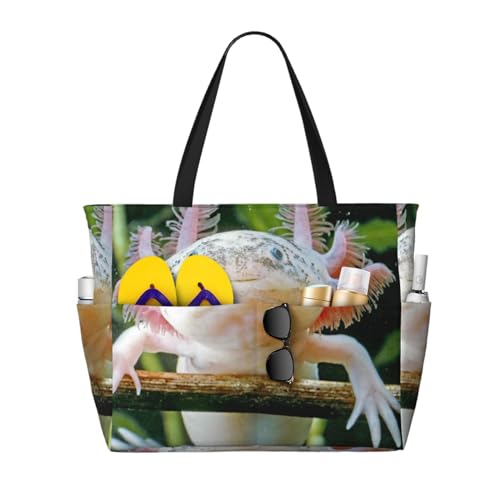 Sac de plage Axolotl idéal pour vos journées ensoleillées et pique-niques