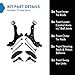 TRQ Front Steering & Suspension Kit Compatible with 2008-2009 Chevrolet Equinox Pontiac Torrent 2006-2007 Saturn Vue